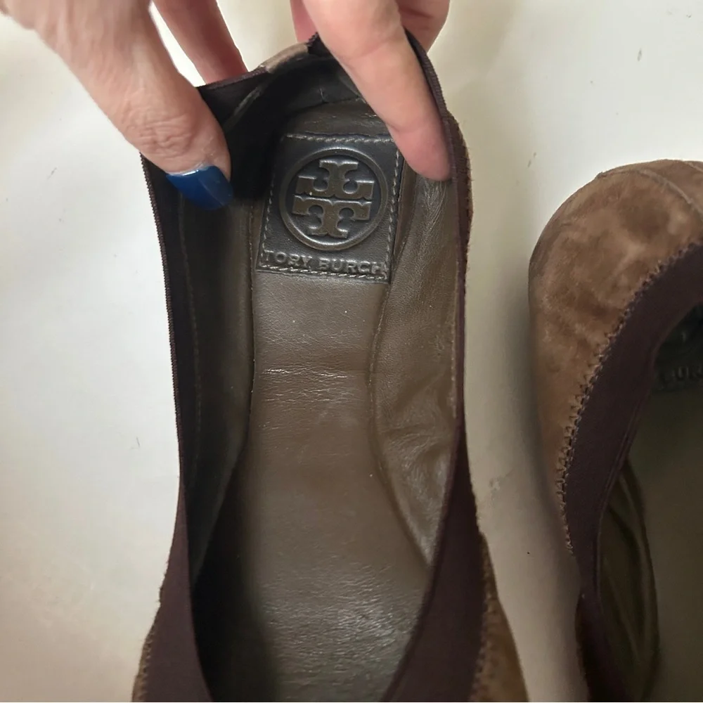 Tory Burch Leather Caroline Ballet Flats